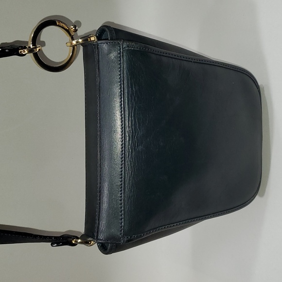 Vintage Salvatore Ferragamo Black Leather Crossbody Bag - Picture 3 of 16